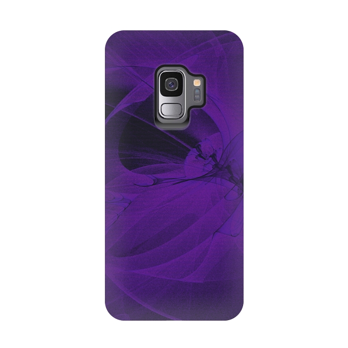 Galaxy S9 StrongFit Purple Fractals by Andrea Haase