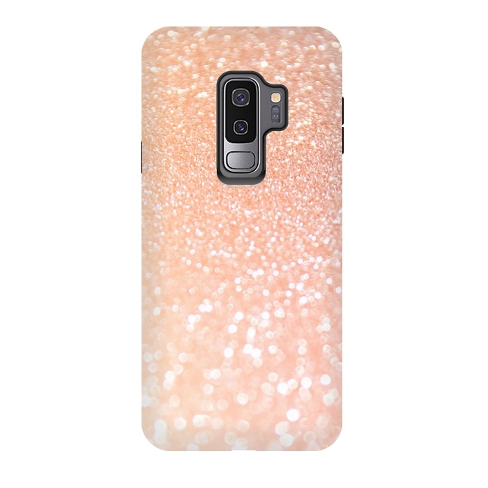Galaxy S9 plus StrongFit Rose Blush Glitter by  Utart