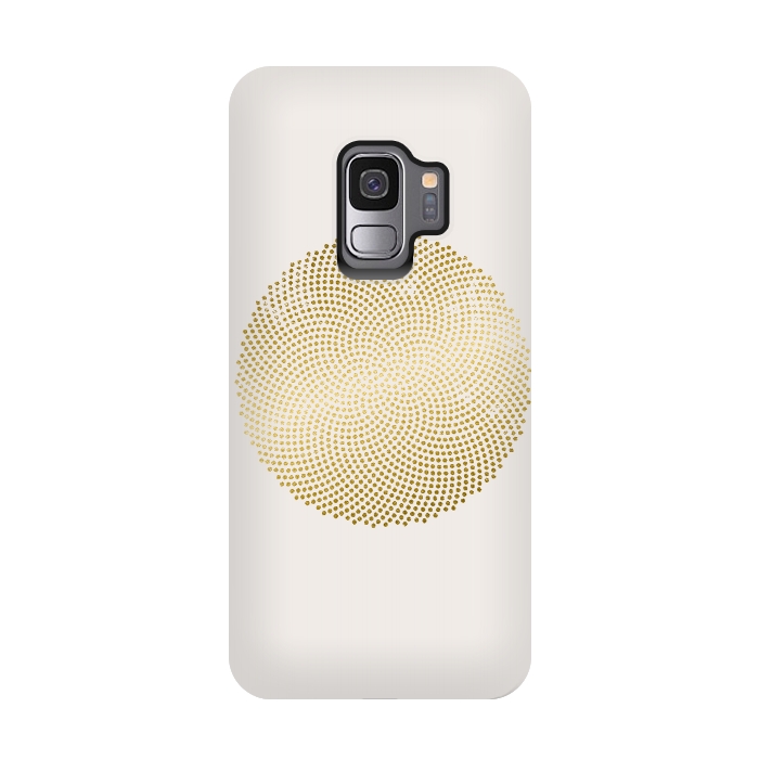 Galaxy S9 StrongFit Golden Ornament Off White by Andrea Haase