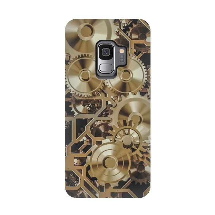 Galaxy S9 StrongFit Steampunk Gold by Andrea Haase