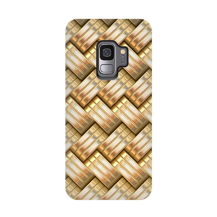 Galaxy S9 StrongFit Golden Weave by Andrea Haase