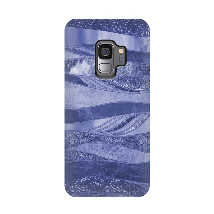 Galaxy S9 StrongFit Wavy Glamour Lines 2 by Andrea Haase