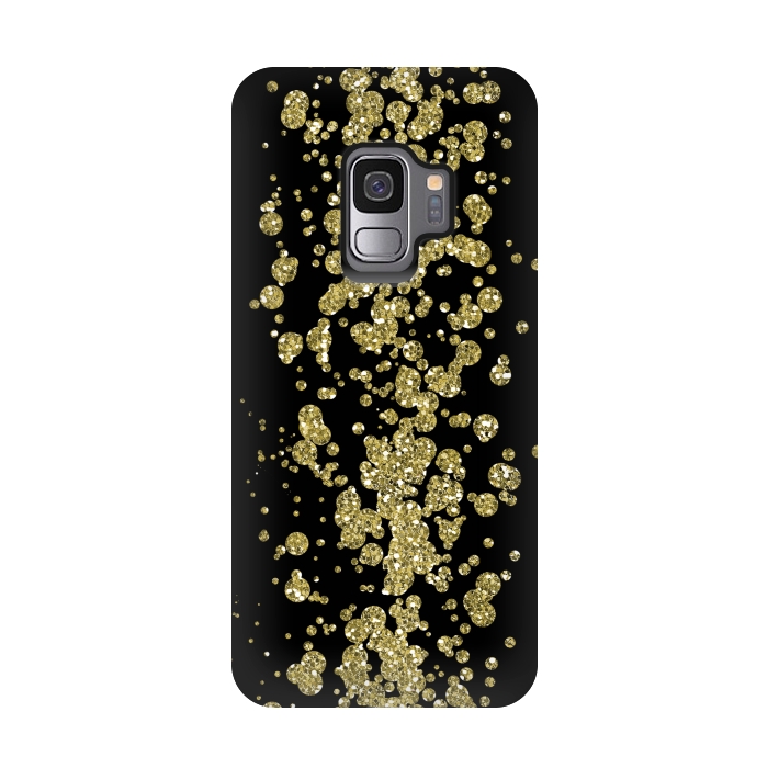 Galaxy S9 StrongFit Glamorous Golden Glitter by Andrea Haase
