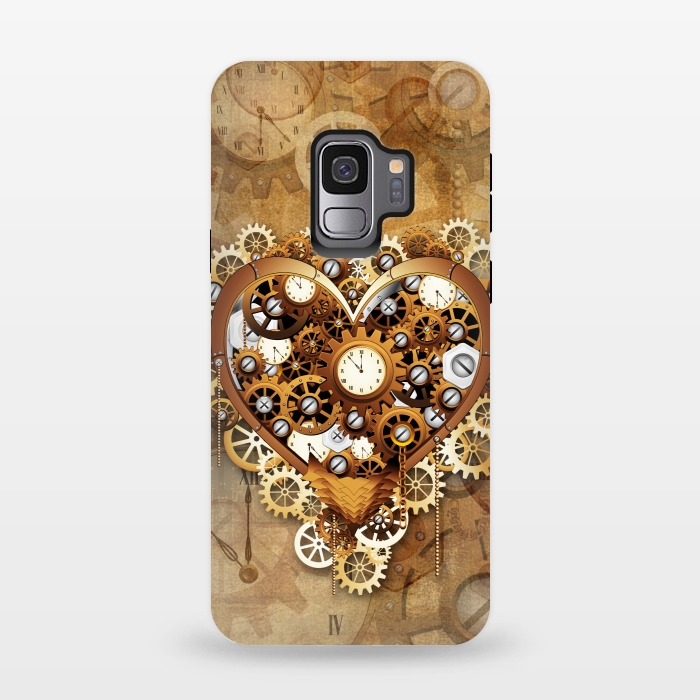 Galaxy S9 StrongFit Heart Steampunk Love Machine by BluedarkArt