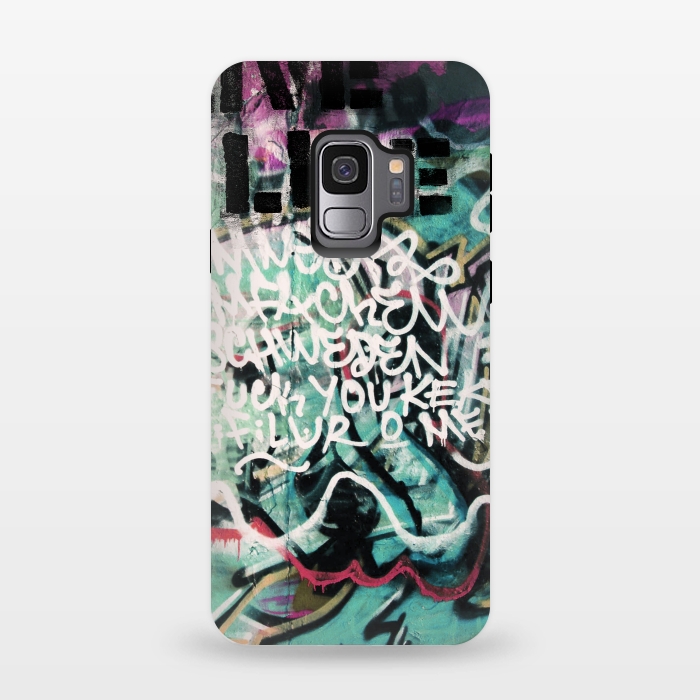 Galaxy S9 StrongFit Graffiti Art Writing by Andrea Haase