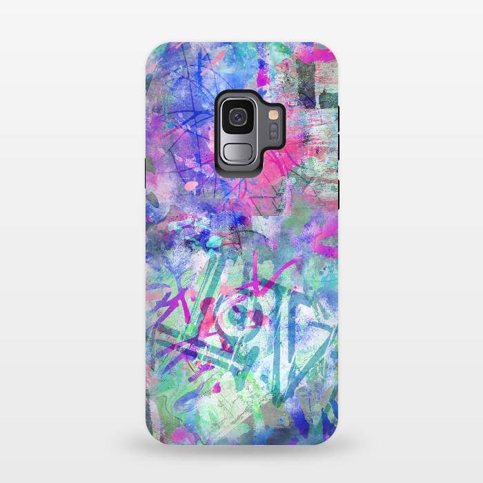 Galaxy S9 StrongFit Colorful Grafitti by Andrea Haase