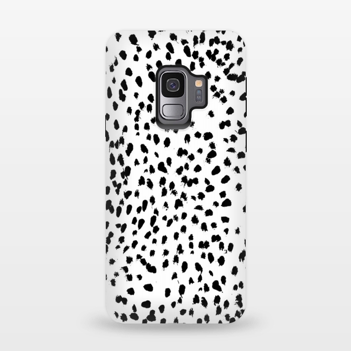 Galaxy S9 StrongFit Dalmat-b&w-Animal print I by ''CVogiatzi.