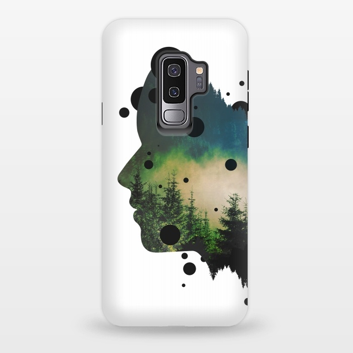 Galaxy S9 plus StrongFit Face Of The Forest by Sitchko