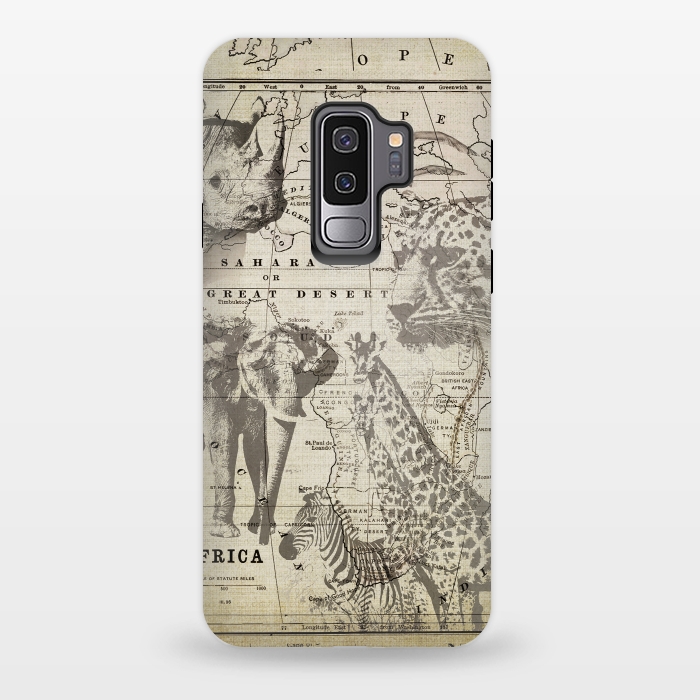 Galaxy S9 plus StrongFit African Wild Animals by Andrea Haase