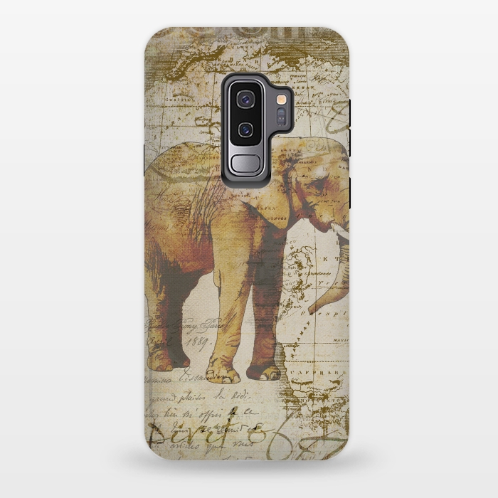 Galaxy S9 plus StrongFit African Elephant by Andrea Haase