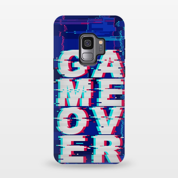 Galaxy S9 StrongFit Game Over Glitch Text Distorted by BluedarkArt