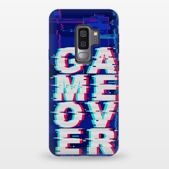 Galaxy S9 plus StrongFit Game Over Glitch Text Distorted by BluedarkArt