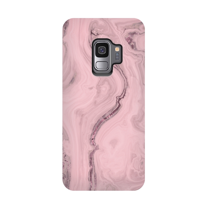 Galaxy S9 StrongFit Glamorous Marble Pink 2 by Andrea Haase