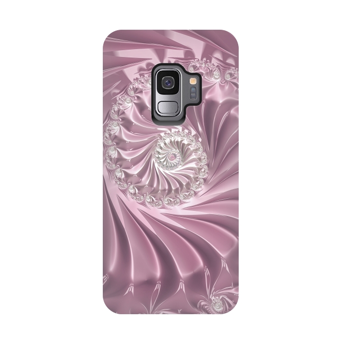 Galaxy S9 StrongFit Soft Pink Glamorous Fractal by Andrea Haase