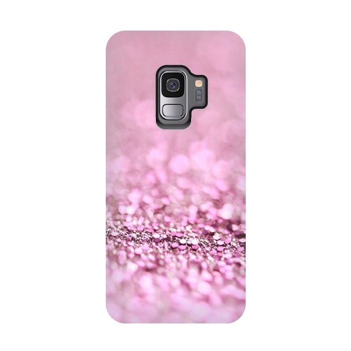 Galaxy S9 StrongFit Rose Gold Blush Glitter by  Utart