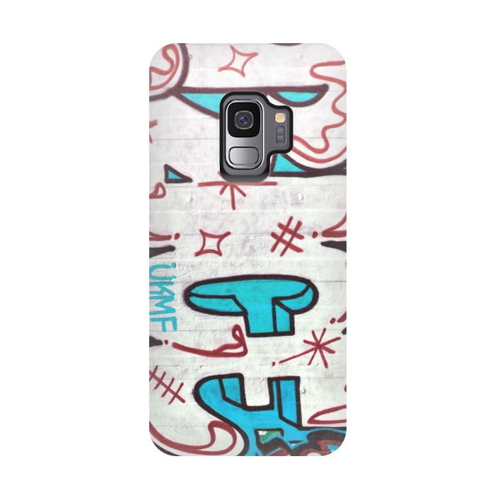 Galaxy S9 StrongFit Spray Paint Grafitti Tag by Andrea Haase