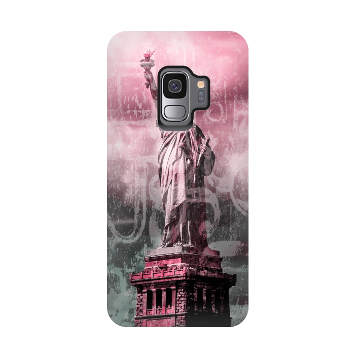 Galaxy S9 StrongFit Statue Of Liberty Mixed Media Art by Andrea Haase