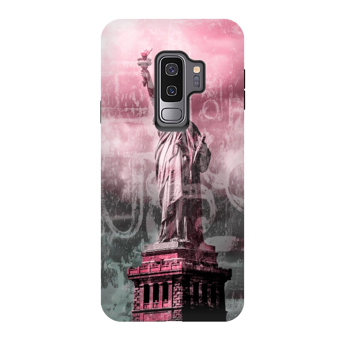 Galaxy S9 plus StrongFit Statue Of Liberty Mixed Media Art by Andrea Haase