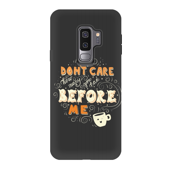 Galaxy S9 plus StrongFit Coffee typography funny design by Jelena Obradovic