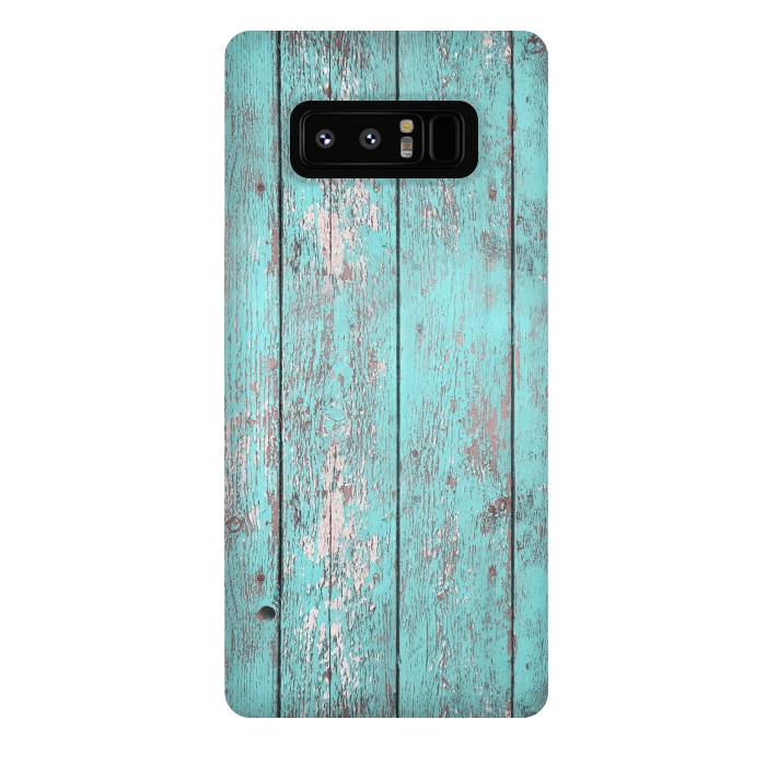 Galaxy Note 8 StrongFit Old Board Wall With Flaked Paint by Andrea Haase