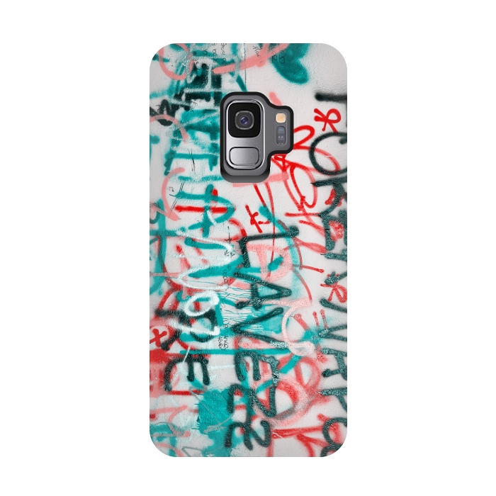 Galaxy S9 StrongFit Graffiti Text by Andrea Haase