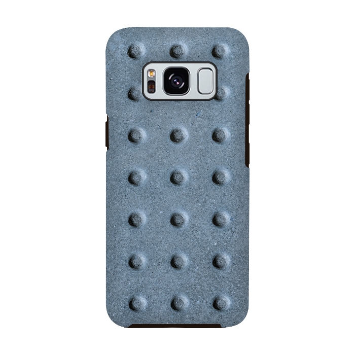 Galaxy S8 StrongFit Grey Grunge Nub Texture by Andrea Haase