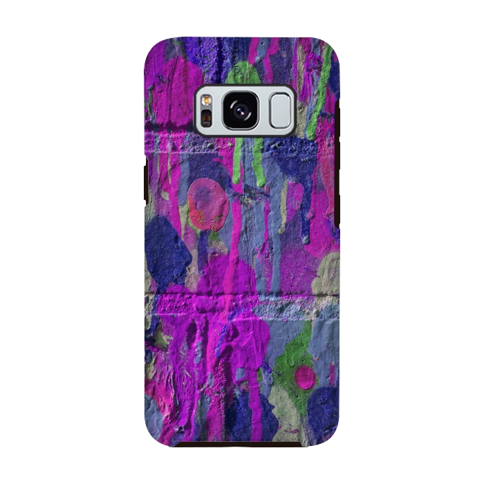 Galaxy S8 StrongFit Colorful Spray Paint Wall by Andrea Haase
