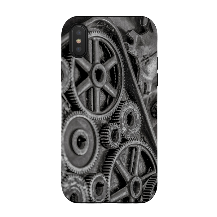 iPhone Xs / X StrongFit Steampunk Gear by Andrea Haase