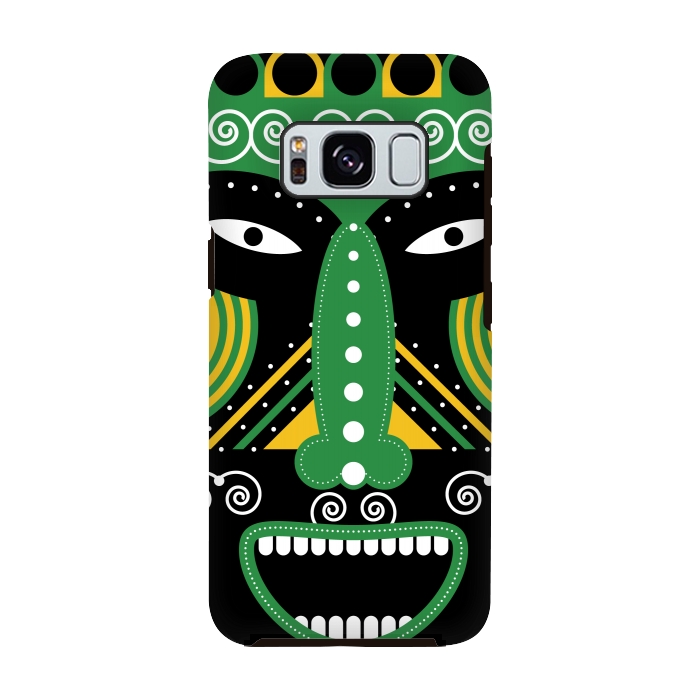 Galaxy S8 StrongFit ritual tribal mask by TMSarts