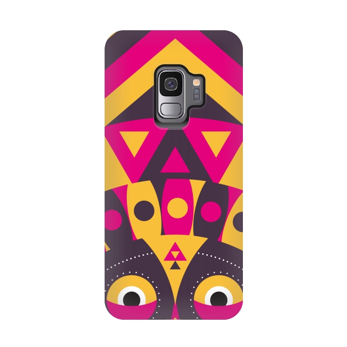 Galaxy S9 StrongFit aboriginal tribal mask by TMSarts