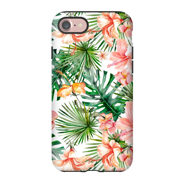 iPhone 7 StrongFit Tropical Flower Jungle by  Utart