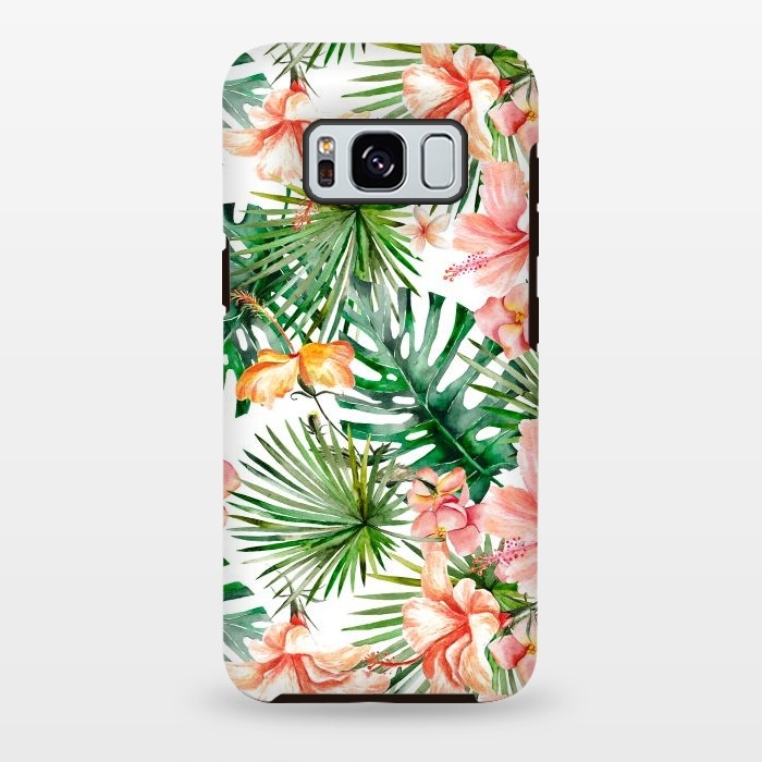 Galaxy S8 plus StrongFit Tropical Flower Jungle by  Utart