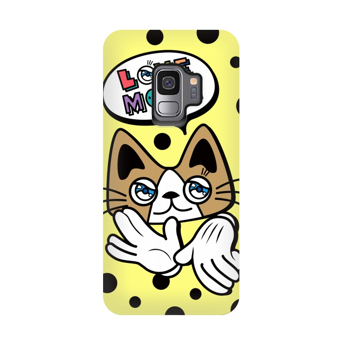 Galaxy S9 StrongFit CUTIE CAT by Michael Cheung