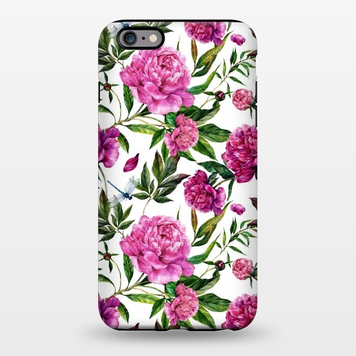iPhone 6/6s plus StrongFit Pink Peonies on White by  Utart