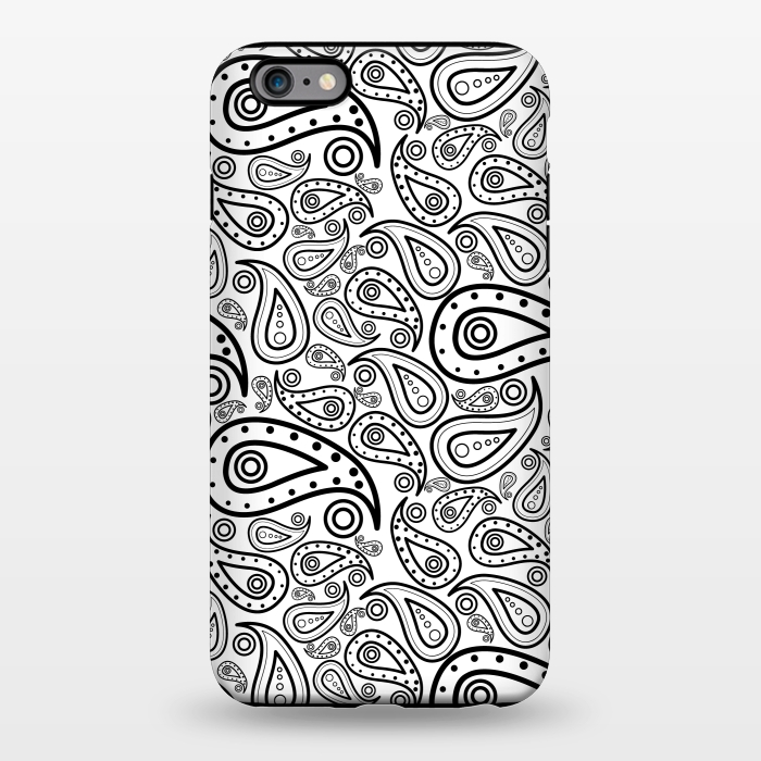 iPhone 6/6s plus StrongFit black and white paisley by TMSarts