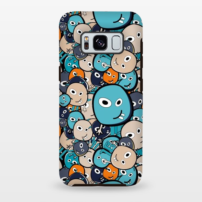 Galaxy S8 plus StrongFit Doodle Monsters by TMSarts
