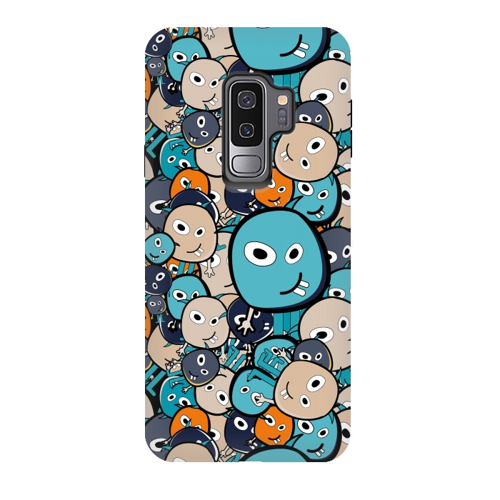 Galaxy S9 plus StrongFit Doodle Monsters by TMSarts