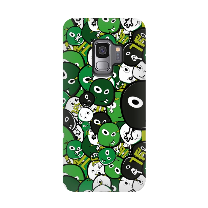 Galaxy S9 StrongFit green monsters by TMSarts