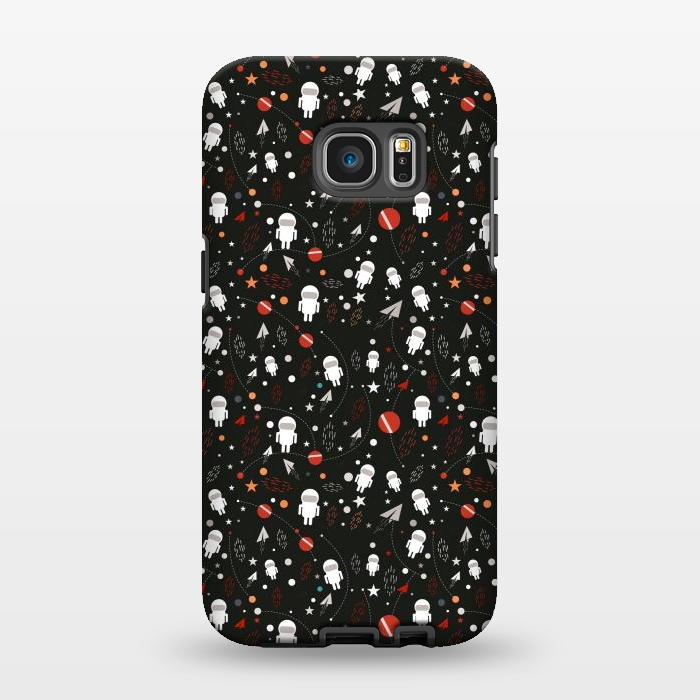 Galaxy S7 EDGE StrongFit cartoon space pattern by TMSarts