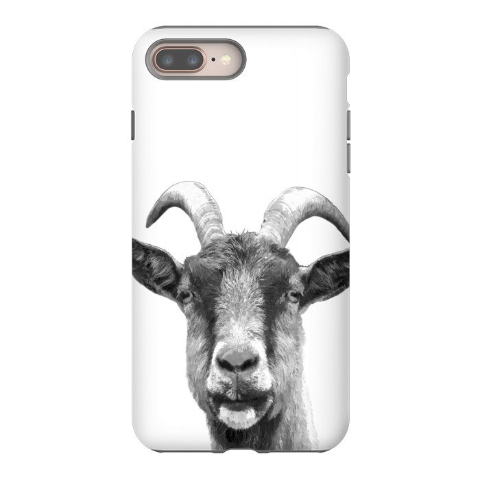 iPhone 7 plus StrongFit Black and White Goat Portrait by Alemi