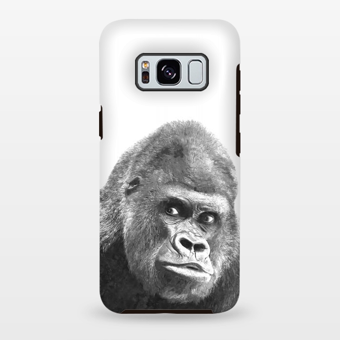 Galaxy S8 plus StrongFit Black and White Gorilla by Alemi