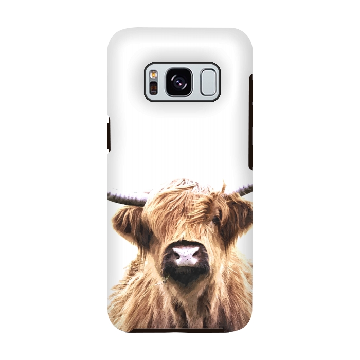 Galaxy S8 StrongFit Highland Cow Portrait by Alemi