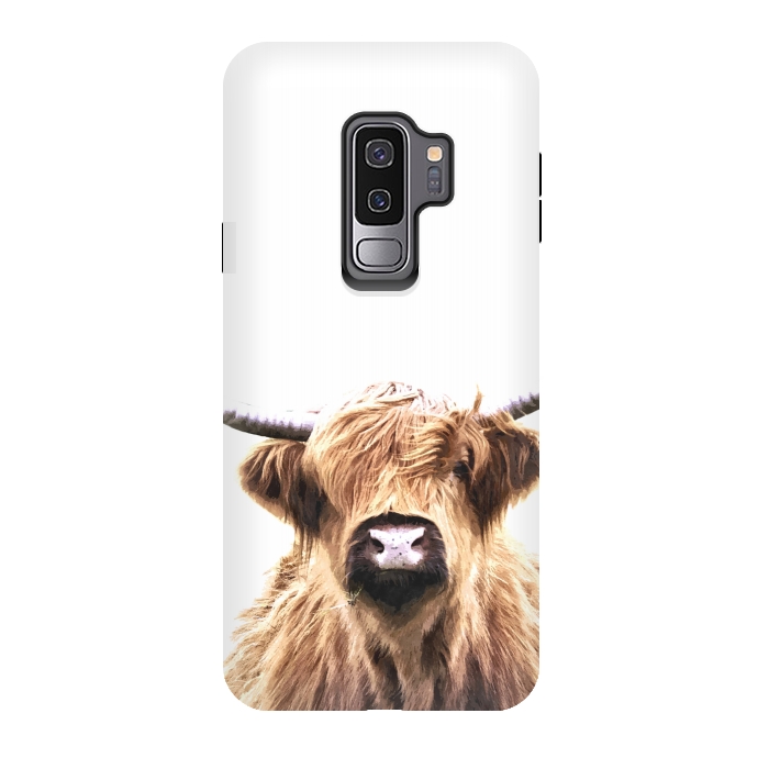 Galaxy S9 plus StrongFit Highland Cow Portrait by Alemi