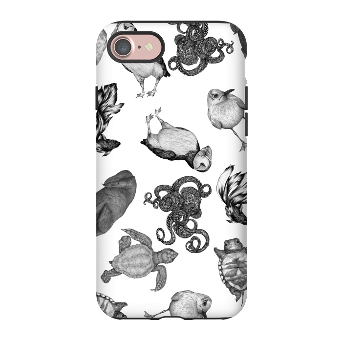 iPhone 7 StrongFit Cute Sea Animals Party by ECMazur 