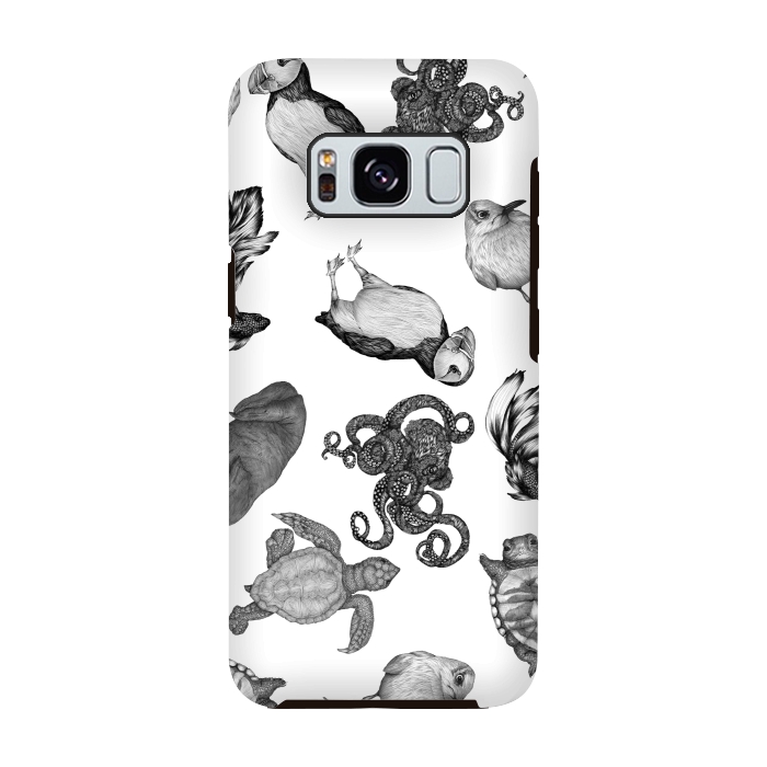 Galaxy S8 StrongFit Cute Sea Animals Party by ECMazur 