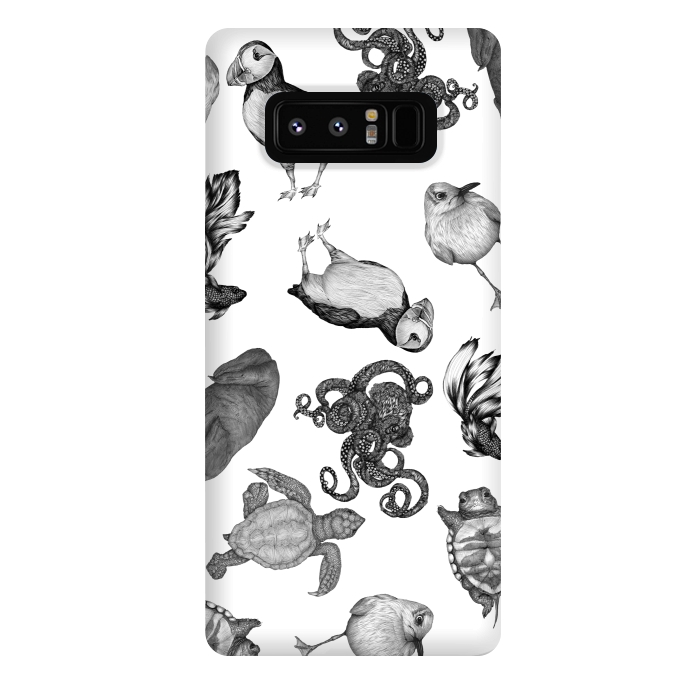 Galaxy Note 8 StrongFit Cute Sea Animals Party by ECMazur 