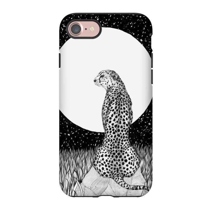 iPhone 7 StrongFit Cheetah Moon by ECMazur 