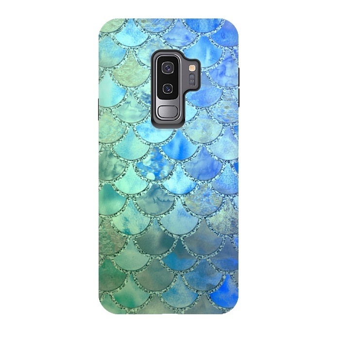 Galaxy S9 plus StrongFit Ocean green and blue Mermaid Scales by  Utart