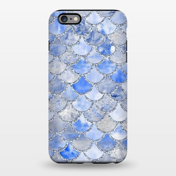 iPhone 6/6s plus StrongFit Blue and Silver Mermaid Scales by  Utart