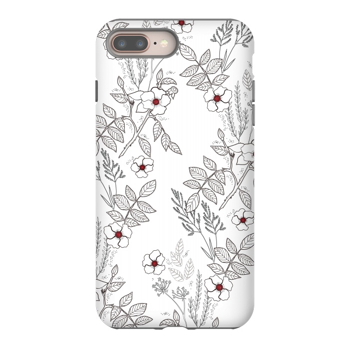 iPhone 7 plus StrongFit Roses by Dunia Nalu